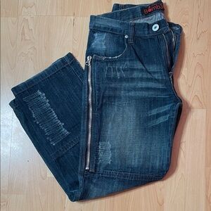 Vintage URB4N STYL3 Bomb3r Distressed Jeans